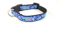 Blue & Purple Targets on Blue - 1" Collar