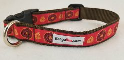 Circles & Swirls on Burnt Orange - 1" Collar