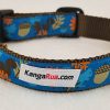 Squirrels & Nuts on Blue - 1" Collar