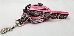 Black & White Set - 1" Small Collar, 5' Leash