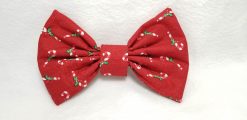 Candy Canes on Red - Bow Tie